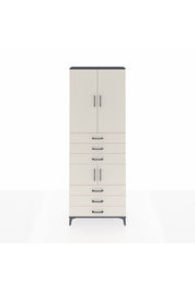 Arges Dolap 4 Raflı 6 Çekmeceli 4 Kapaklı 88x30x243 - S33M219V4A