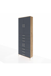 Arges Dolap 4 Raflı 6 Çekmeceli 4 Kapaklı 88x30x243 - S33M219V8A