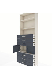 Arges Dolap 4 Raflı 6 Çekmeceli 2 Kapaklı 88x30x243 - S33M220V2A