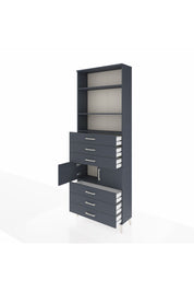 Arges Dolap 4 Raflı 6 Çekmeceli 2 Kapaklı 88x30x243 - S33M220V5A