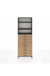 Arges Dolap 4 Raflı 6 Çekmeceli 2 Kapaklı 88x30x243 - S33M220V6A