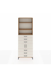 Arges Dolap 4 Raflı 6 Çekmeceli 2 Kapaklı 88x30x243 - S33M220V7A
