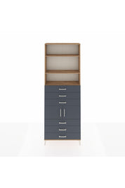 Arges Dolap 4 Raflı 6 Çekmeceli 2 Kapaklı 88x30x243 - S33M220V8A
