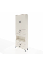 Arges Dolap 4 Raflı 6 Çekmeceli 2 Kapaklı 88x30x243 - S33M221V1A
