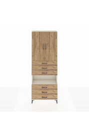 Arges Dolap 4 Raflı 6 Çekmeceli 2 Kapaklı 88x30x243 - S33M221V3A