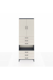 Arges Dolap 4 Raflı 6 Çekmeceli 2 Kapaklı 88x30x243 - S33M221V4A