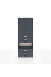 Arges Dolap 4 Raflı 6 Çekmeceli 2 Kapaklı 88x30x243 - S33M221V5A