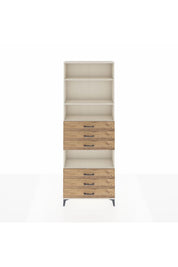Arges Dolap 4 Raflı 6 Çekmeceli 88x30x243 - S33M222V3A