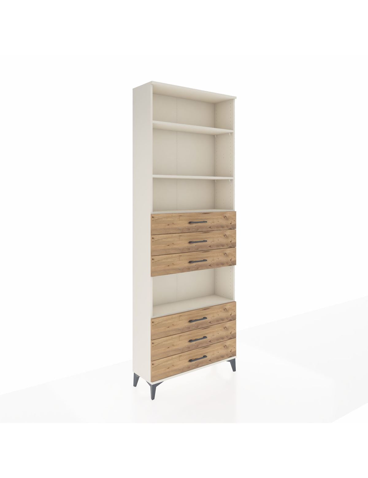 Arges Dolap 4 Raflı 6 Çekmeceli 88x30x243 - S33M222V3A