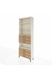 Arges Dolap 4 Raflı 6 Çekmeceli 88x30x243 - S33M222V3A