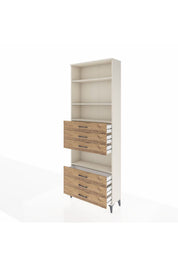 Arges Dolap 4 Raflı 6 Çekmeceli 88x30x243 - S33M222V3A