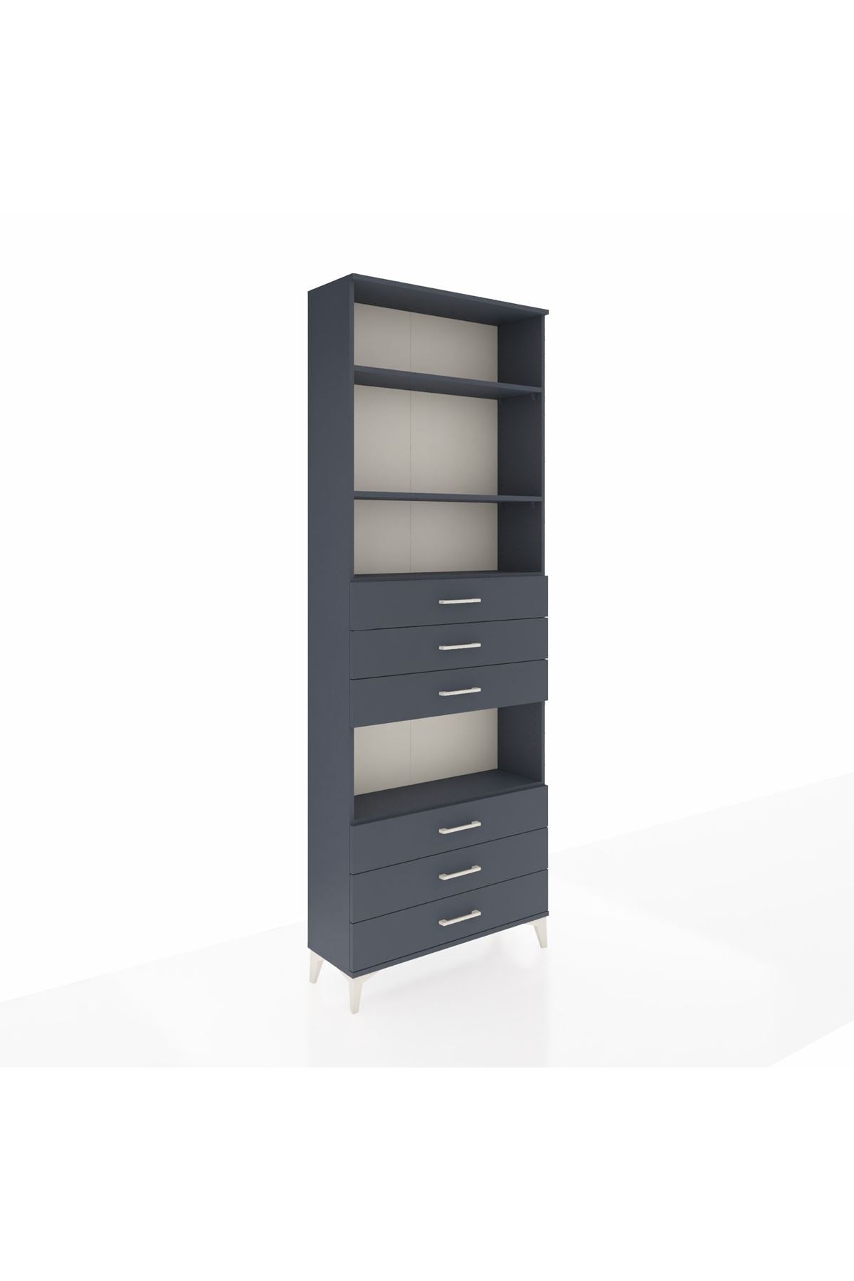 Arges Dolap 4 Raflı 6 Çekmeceli 88x30x243 - S33M222V5A