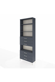 Arges Dolap 4 Raflı 6 Çekmeceli 88x30x243 - S33M222V5A