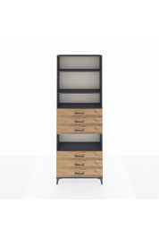 Arges Dolap 4 Raflı 6 Çekmeceli 88x30x243 - S33M222V6A
