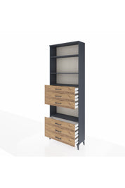 Arges Dolap 4 Raflı 6 Çekmeceli 88x30x243 - S33M222V6A
