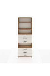 Arges Dolap 4 Raflı 6 Çekmeceli 88x30x243 - S33M222V7A