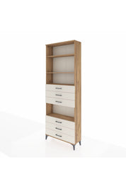 Arges Dolap 4 Raflı 6 Çekmeceli 88x30x243 - S33M222V7A
