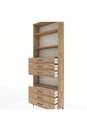 Arges Dolap 4 Raflı 6 Çekmeceli 88x30x243 - S33M222V9A