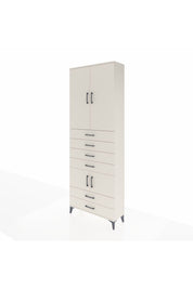 Arges Dolap 4 Raflı 6 Çekmeceli 4 Kapaklı 88x30x243 - S33M223V1A