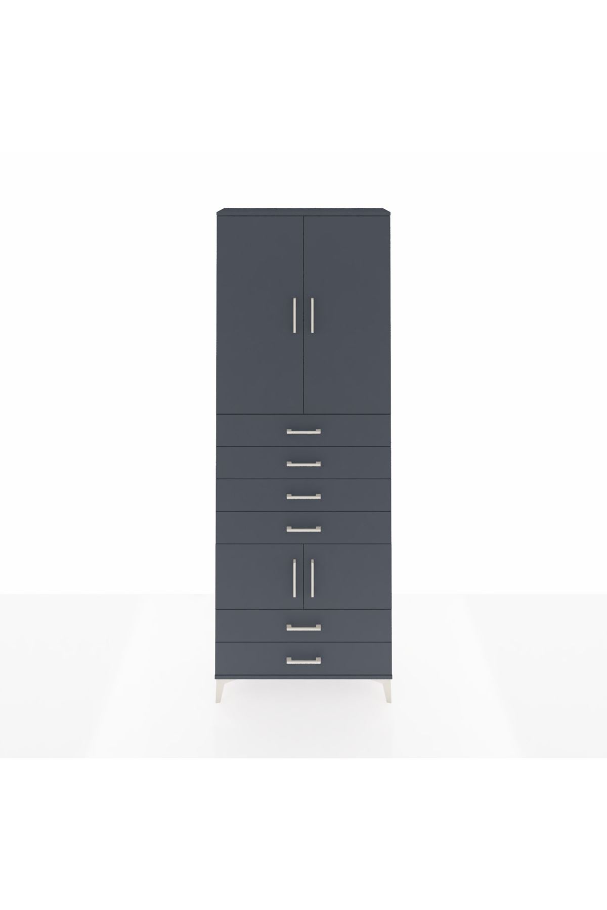 Arges Dolap 4 Raflı 6 Çekmeceli 4 Kapaklı 88x30x243 - S33M223V5A