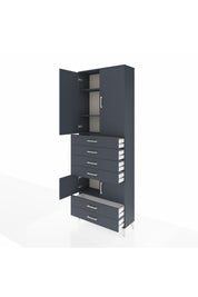 Arges Dolap 4 Raflı 6 Çekmeceli 4 Kapaklı 88x30x243 - S33M223V5A