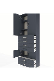 Arges Dolap 4 Raflı 6 Çekmeceli 4 Kapaklı 88x30x243 - S33M223V5A