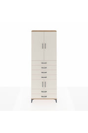 Arges Dolap 4 Raflı 6 Çekmeceli 4 Kapaklı 88x30x243 - S33M223V7A
