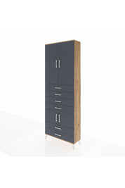 Arges Dolap 4 Raflı 6 Çekmeceli 4 Kapaklı 88x30x243 - S33M223V8A
