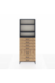 Arges Dolap 4 Raflı 6 Çekmeceli 2 Kapaklı 88x30x243 - S33M224V6A