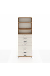 Arges Dolap 4 Raflı 6 Çekmeceli 2 Kapaklı 88x30x243 - S33M224V7A