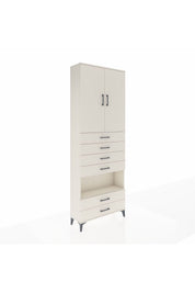 Arges Dolap 4 Raflı 6 Çekmeceli 2 Kapaklı 88x30x243 - S33M225V1A