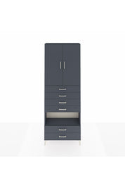 Arges Dolap 4 Raflı 6 Çekmeceli 2 Kapaklı 88x30x243 - S33M225V5A