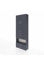 Arges Dolap 4 Raflı 6 Çekmeceli 2 Kapaklı 88x30x243 - S33M225V5A