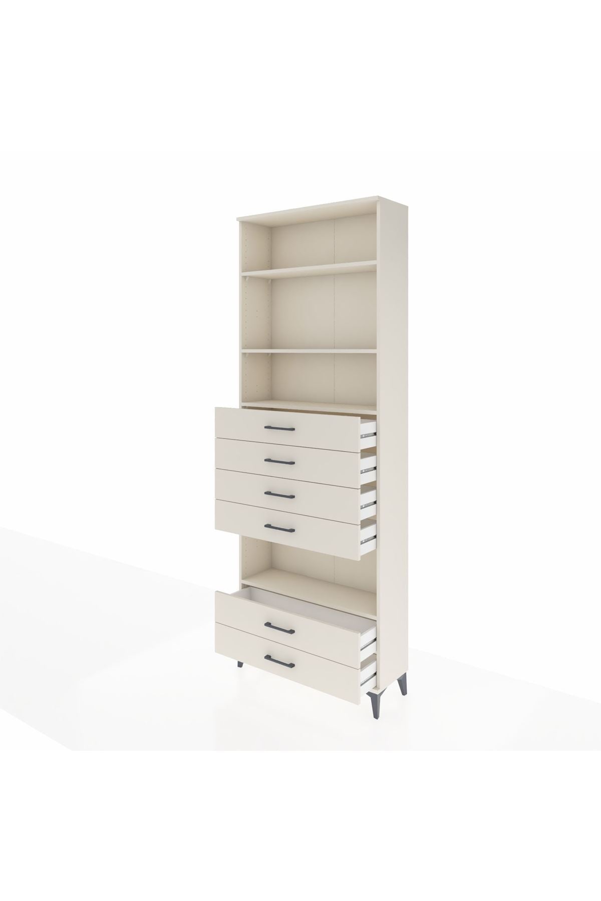 Arges Dolap 4 Raflı 6 Çekmeceli 88x30x243 - S33M226V1A