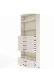 Arges Dolap 4 Raflı 6 Çekmeceli 88x30x243 - S33M226V1A