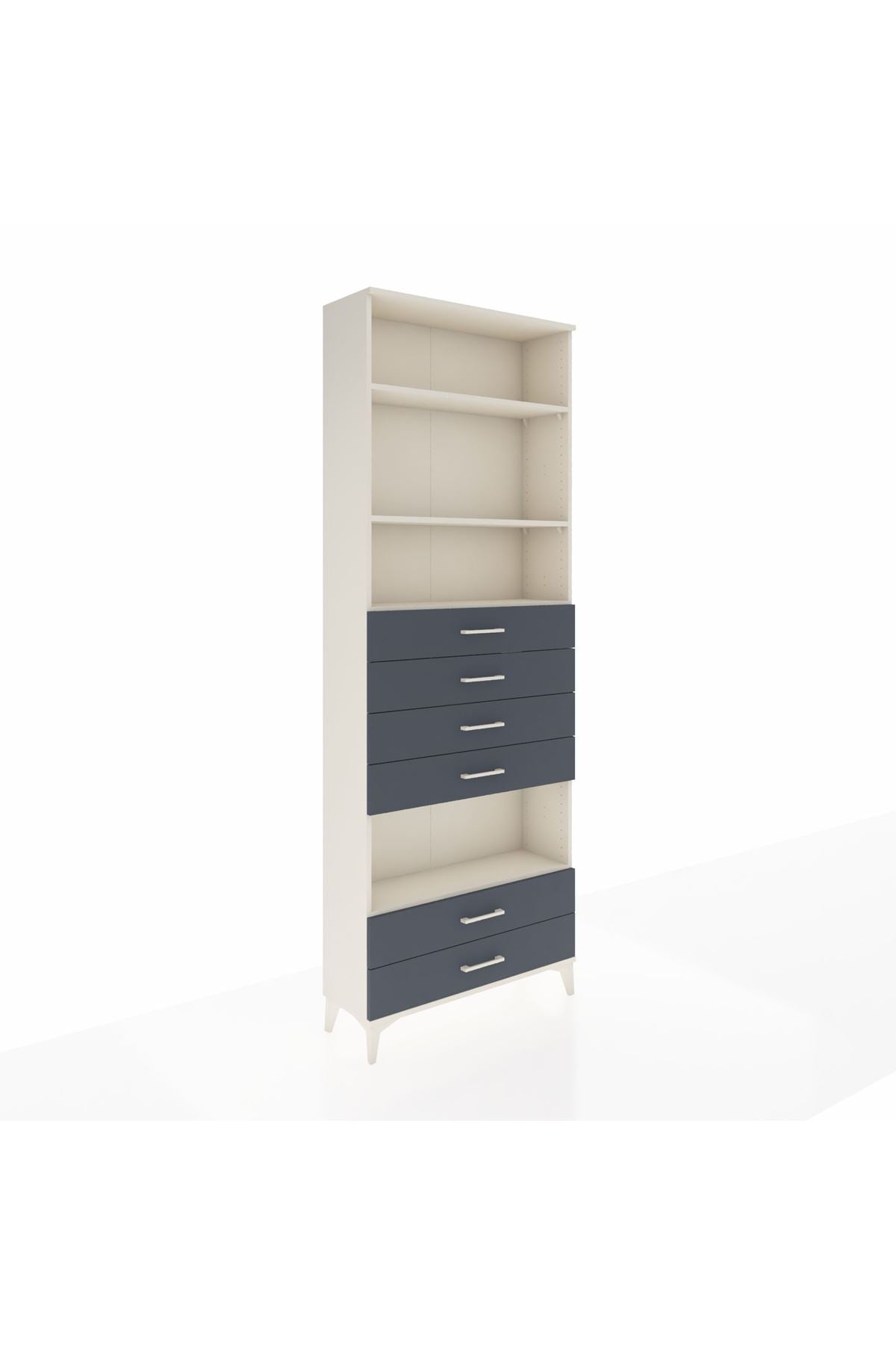 Arges Dolap 4 Raflı 6 Çekmeceli 88x30x243 - S33M226V2A