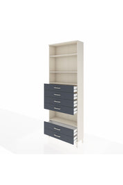 Arges Dolap 4 Raflı 6 Çekmeceli 88x30x243 - S33M226V2A