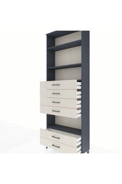 Arges Dolap 4 Raflı 6 Çekmeceli 88x30x243 - S33M226V4A
