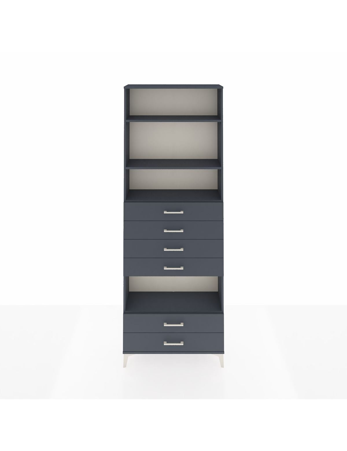 Arges Dolap 4 Raflı 6 Çekmeceli 88x30x243 - S33M226V5A