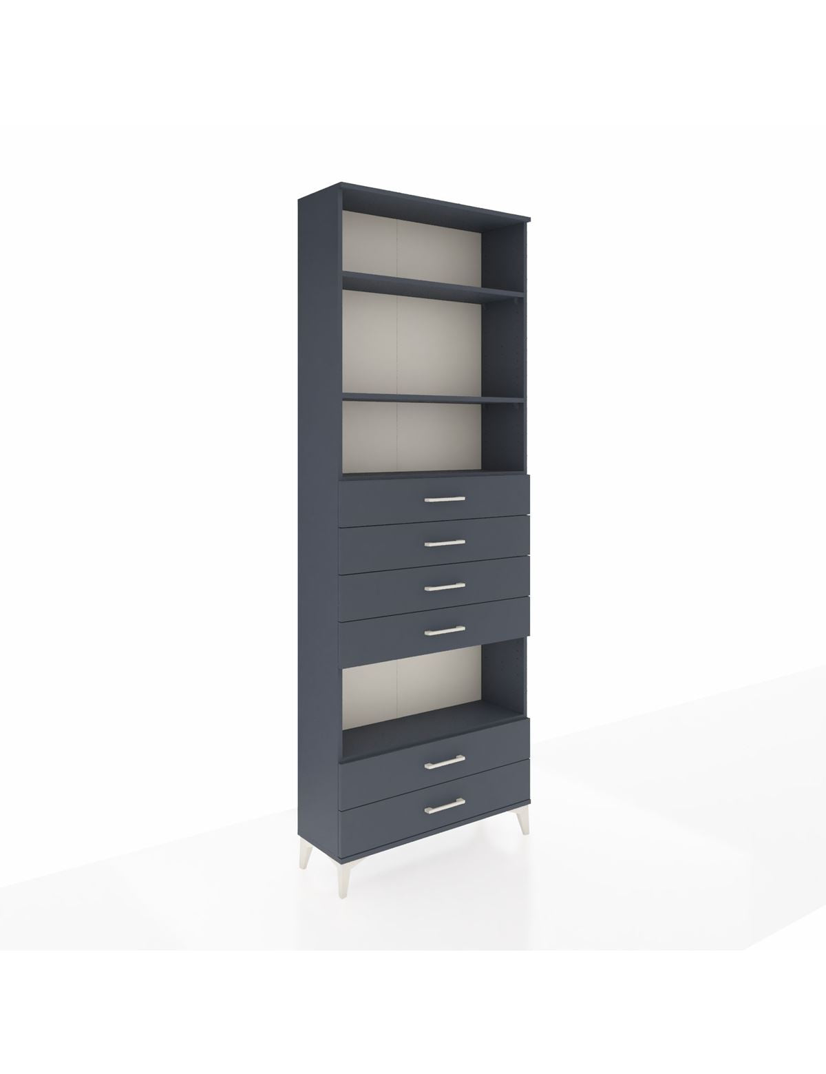 Arges Dolap 4 Raflı 6 Çekmeceli 88x30x243 - S33M226V5A