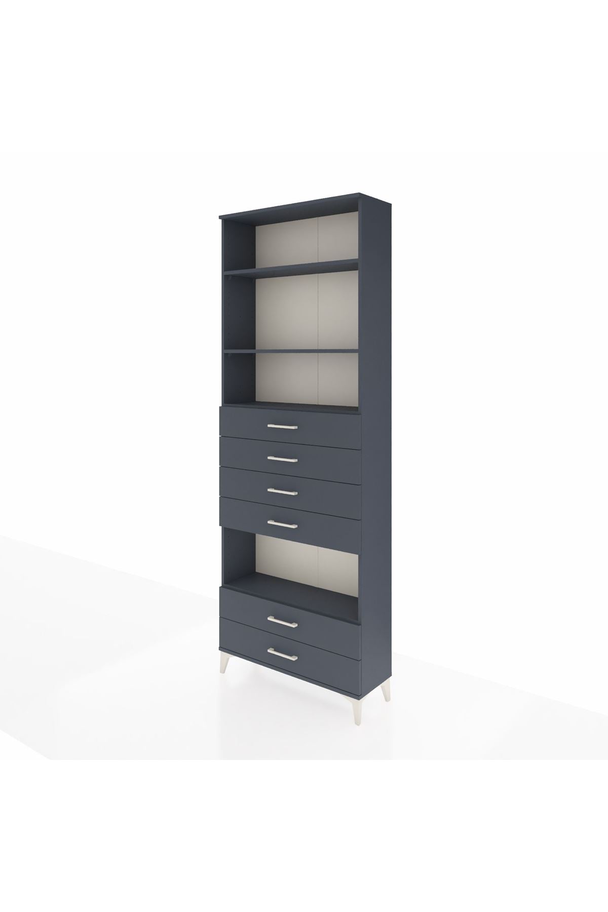 Arges Dolap 4 Raflı 6 Çekmeceli 88x30x243 - S33M226V5A