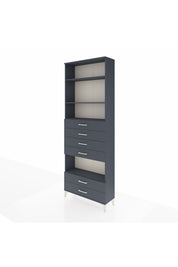 Arges Dolap 4 Raflı 6 Çekmeceli 88x30x243 - S33M226V5A