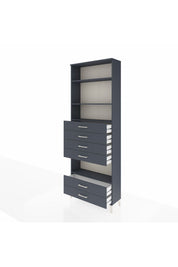 Arges Dolap 4 Raflı 6 Çekmeceli 88x30x243 - S33M226V5A