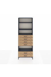 Arges Dolap 4 Raflı 6 Çekmeceli 88x30x243 - S33M226V6A