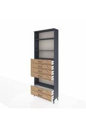Arges Dolap 4 Raflı 6 Çekmeceli 88x30x243 - S33M226V6A