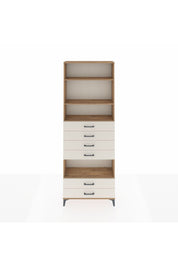 Arges Dolap 4 Raflı 6 Çekmeceli 88x30x243 - S33M226V7A