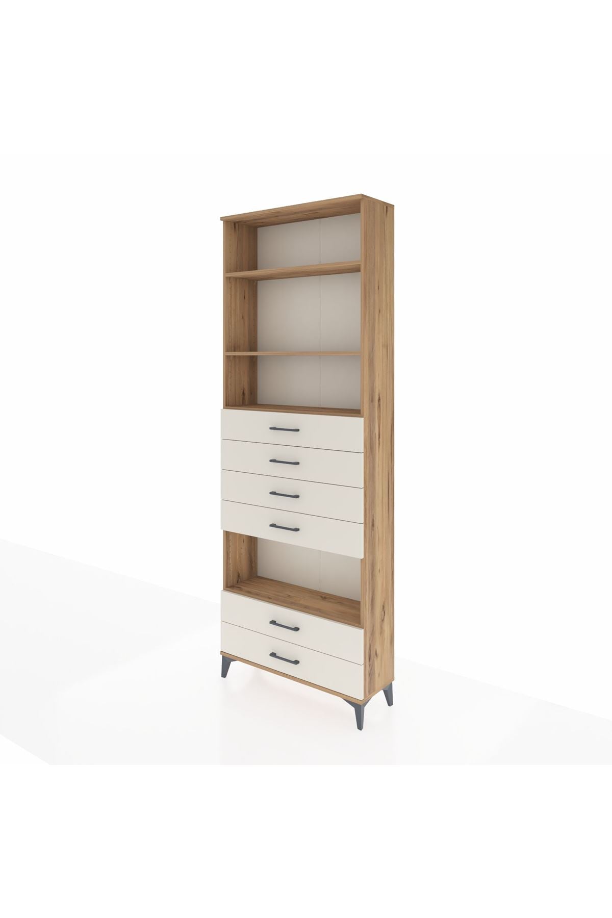 Arges Dolap 4 Raflı 6 Çekmeceli 88x30x243 - S33M226V7A