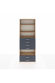 Arges Dolap 4 Raflı 6 Çekmeceli 88x30x243 - S33M226V8A