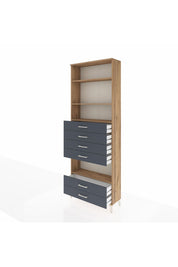 Arges Dolap 4 Raflı 6 Çekmeceli 88x30x243 - S33M226V8A