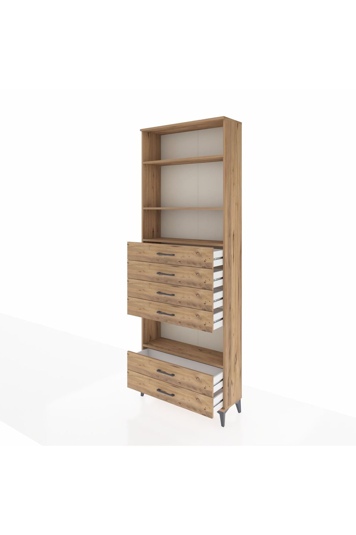 Arges Dolap 4 Raflı 6 Çekmeceli 88x30x243 - S33M226V9A
